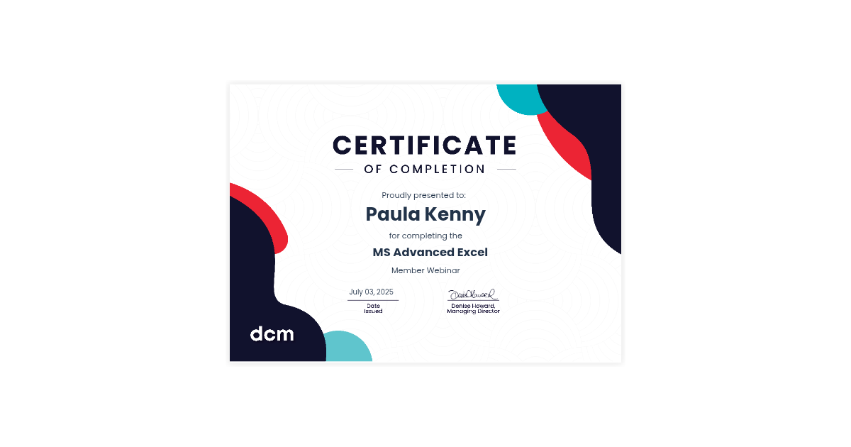 Paula Kenny | DCM Learning Member Webinar | DCM Learning via Hyperstack