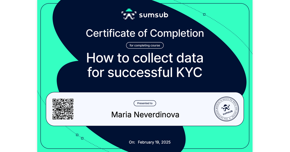 Maria Neverdinova | How to Collect Data for Successful KYC | Sumsub via ...