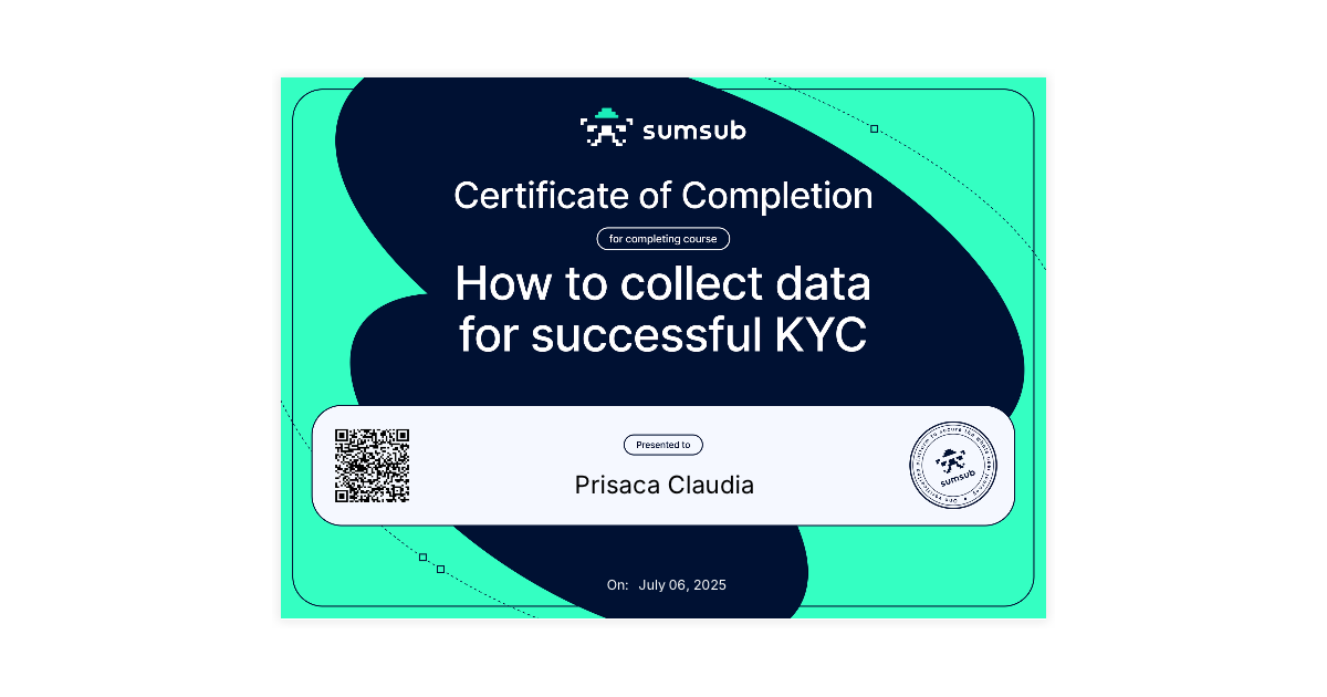 Prisaca Claudia | How to Collect Data for Successful KYC | Sumsub via ...