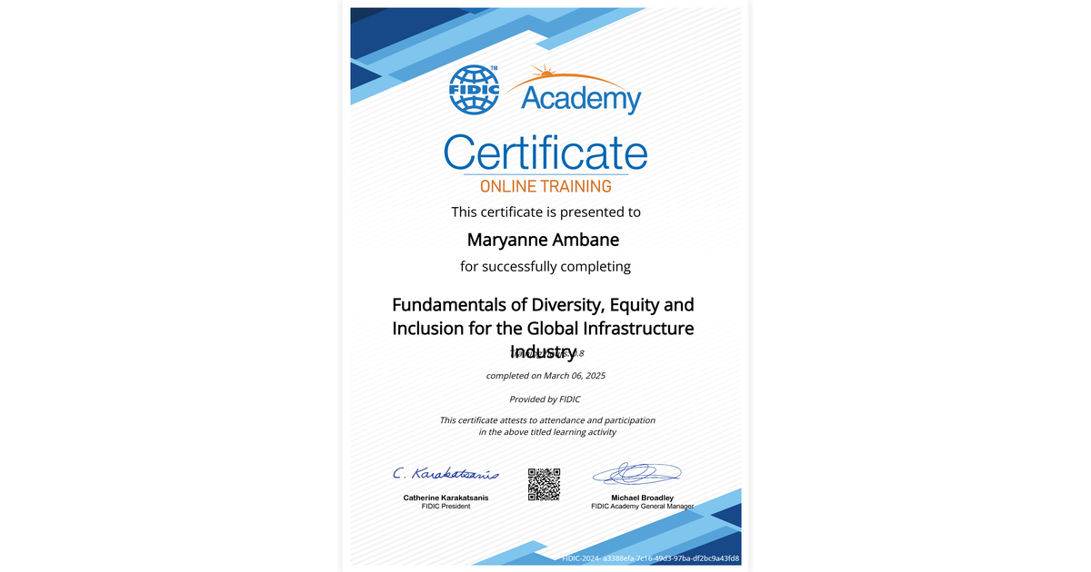 Maryanne Ambane | Fundamentals of Diversity, Equity and Inclusion for ...